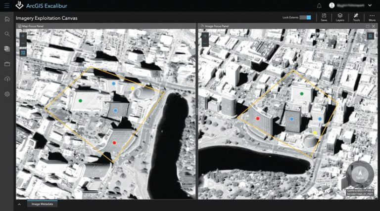 Рис. 3. Инструменты разметки помогают интегрировать геопространственные слои в визуальный анализ изображений.